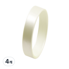 BR 공단 리본끈 10mm, H03크림, 45m, 4개