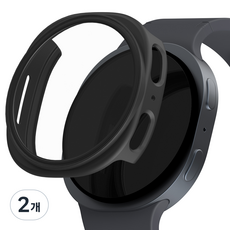 SINJIMORU Apple Watch 9H一體式滿版螢幕保護錶框, 블랙, 2개