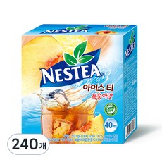 네스티 아이스티 복숭아맛, 12.5g, 40개입, 6개