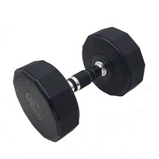 Power Health 12角聚氨酯啞鈴 黑色, 10kg
