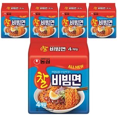 농심 찰비빔면 130g, 20개
