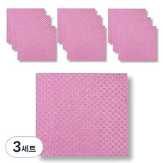 IrangIrang 纖維素瑞典抹布 粉紅色, 10入, 3套