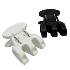 名仕 厚物型大被夾 約13x10cm 台灣製 2入, 黑白, 1組