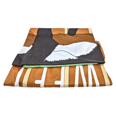 打孔式空調長門簾 100%聚酯纖維-圖騰, 200 x 150cm, 貓與金魚