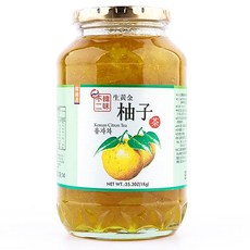 韓味不二 生黃金柚子茶，冷沖熱泡皆宜，可當果醬塗抹、西點麵包烘培用, 1kg, 1罐