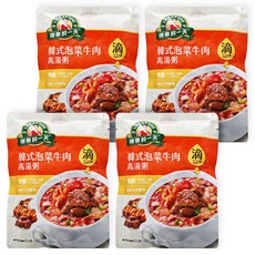 得意的一天 滴雞精高湯粥泡菜牛肉 320g 4包 韓式風味、方便即食