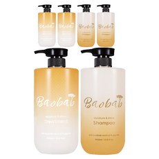 RAON PROFESSIONAL Baobab優質洗髮精 1L+護髮素 1L組, 3組