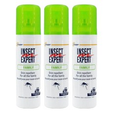 Cooper 禦叮 Insect Expert 長效防蚊液，家庭號，適用於全家，法國原裝, 100ml, 3瓶