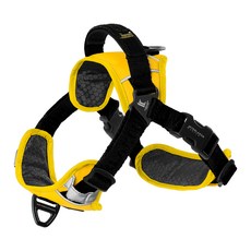 Needs the Pet. 狗狗 Earth-tec Y型襯墊胸背帶, 黃色 + 黑色, 1個