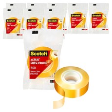 쓰리엠 스카치 다용도 테이프 550 18mm x 20m, 9개