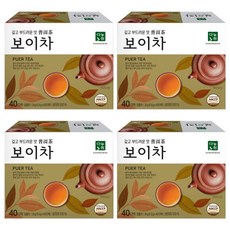 Danongwon 普洱茶包, 0.6g, 40包, 4盒