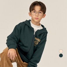 HARVARD KIDS 青少年兒童款哈佛徽章刷毛連帽拉鍊外套 HJPTHZD44136