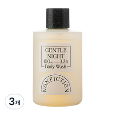 논픽션 젠틀나잇 트래블 바디워시, 100ml, 3개