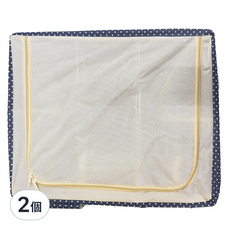 OP 生活 牛津布鋼架收納箱 24L 藍色點點, 50 x 40 x 33cm, 2個