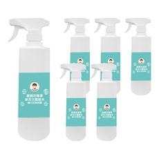 BUBUBOSS 寶寶防護罩 車用次氯酸水 水霧居家瓶, 500ml, 6瓶