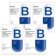 DR.WU 達爾膚 維他命B保濕舒緩膠囊面膜, 4片, 1組