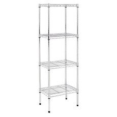 4層金屬置物架 350*350*900mm+輪子組, 單色