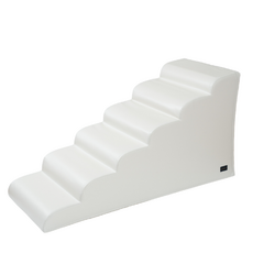 뽀몽 강아지 가죽 계단 6단, 가죽 화이트, 1개