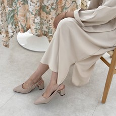 SHOE. CARPE 女款柔軟雲朵露跟高跟鞋 6cm
