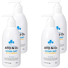 ATONO2 活氧寶寶沐浴洗髮露 柑橘, 300g, 4個