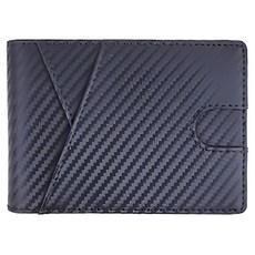 碳纖維牛皮薄款二折男士皮夾錢包短夾男夾 LH1020