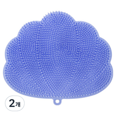 타미나요 깨끗한 조개 풋브러쉬 매트 블루, 500g, 2개, 1개입