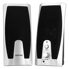 Kinyo USB接頭多媒體音箱 75 x 70 x 172mm, US-192, 黑色