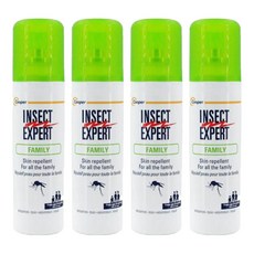 Cooper 禦叮 Insect Expert 長效防蚊液，家庭號，適用於全家，法國原裝, 100ml, 4瓶