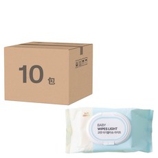 comet Baby Wipes Light 寶寶濕紙巾 掀蓋式, 100張, 10包, 40g