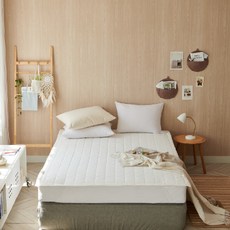 HDF CHARISMA 固定帶型四季薄墊, 白色
