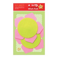 유니아트 펠트 꽃판5만들기, 분홍, 1개