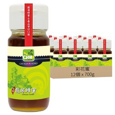 彩花蜜 台灣龍眼蜂蜜, 12個, 700g
