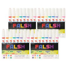 TUCO.B Flash螢光白板筆 8色, 混色, 4套