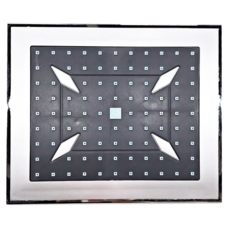 雙手萬能 普羅頂噴鍍鉻蓮蓬頭 水流均勻 細緻出水, 方形, 1個