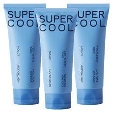 멘톨로지 슈퍼쿨 로션, 100ml, 3개