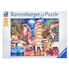 Ravensburger 維寶 德國拼圖 比薩斜塔夜景 500片 多色, 比薩夜晚 多色, 1盒
