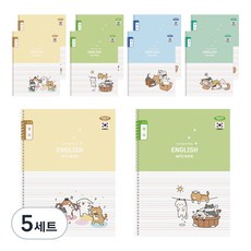 PENPIA 1000 小學線圈筆記本 3-6英語, 5套, 隨機出貨