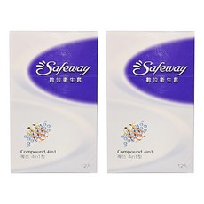 Safeway 衛生套 複合4in1型 52mm, 12個, 2盒