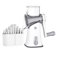 PUSH! 廚房用品手搖多功能切菜器磨粉切波浪片切絲, D246, 1個