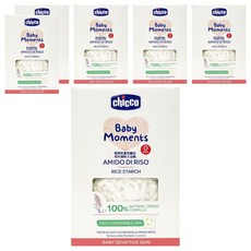 Chicco 敏弱肌寶貝嬰兒稻米澱粉入浴劑, 100%天然來源配方, 生物分解可回收包裝, 義大利品牌, 250g, 6盒