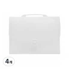 심플정리 아코디언파일 A4 7칸, 화이트, 4개