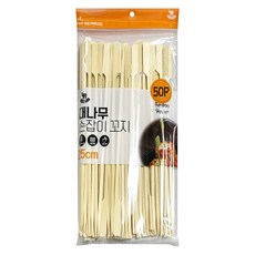 대나무 손잡이 꽂이 25cm, 1개, 50개입