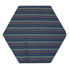 IDOOGEN 一鍵式自動帳篷通用六角織物地毯內墊, 綠色