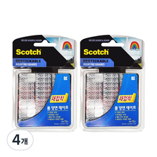 3M Scotch 可重複黏貼雙面膠帶 R103, 4個