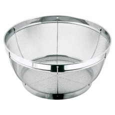 little wood小型丸型篩籃 - 不鏽鋼材質 快速瀝水 廚房必備, 31 x 12.5cm, silver, 1個