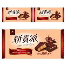 77 新貴派 花生巧克力，經典巧克力零食，香濃花生完美融合，層次豐富的美味，親朋好友聚會首選, 144g, 3包