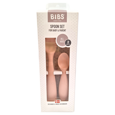 BIBS 學習湯匙2件組 - 嬰幼兒餐具, 100%食品級材質, 腮紅, 1組