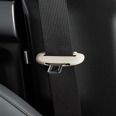 메이튼 안전벨트 클립 버클 실리콘 커버, 베이지, 1개