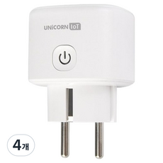 유니콘아이오티 WIFI 스마트홈플러그 무선원격제어 TS-200W, 7.5cm, 화이트, 4개