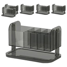 小麥購物 桌上型分格收納盒 L426, 透灰色, 6個